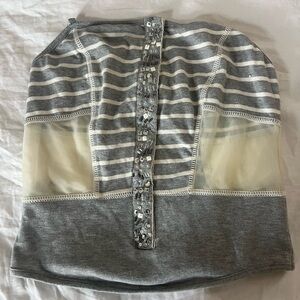 Italian brand strapless tube top with corset clasps